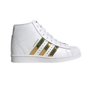 NEW Adidas Superstar Up White Gold Metallic Women’s 5.5 UK 4 RARE Platform